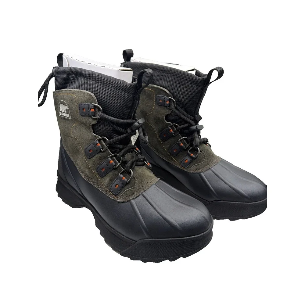 Sorel Scout 87 XT WP Men's Nubuck Waterproof Hiking Boot Black / Quarry Size 10